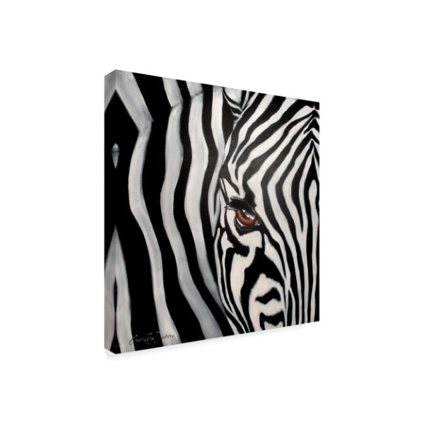 Cherie Roe Dirksen 'Zebra Face' Canvas Art,35x35